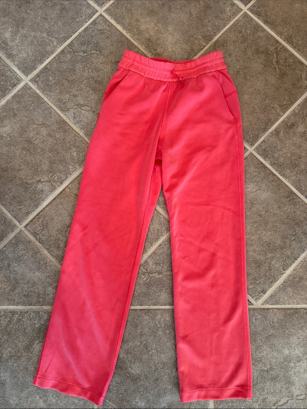 Lululemon women’s Pink Elastic-Waist Casual Pants - soft fabric